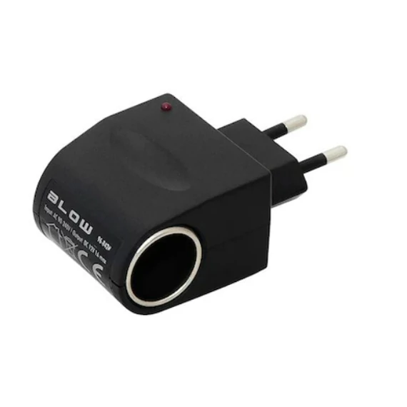Fali hálózati szivargyújtós adapter 230V-12V átalakító autós eszközök töltéséhez