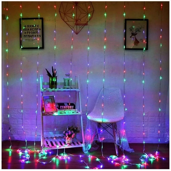 Fényfüggöny - 300 LED, többszínű