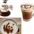 Kép 3/10 - Latte art barista sablon, kávé díszítő sablon