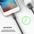 Kép 7/10 - Extra strapabíró 1 méteres Lightning iPhone gyorstöltő és USB adatkábel gyors adatátvitelhez