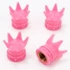 Kép 1/10 - KING Korona Kialakítású Pink Szelepsapka Autóhoz és Kerékpárhoz