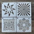 Kép 9/9 - Mandala stencil, művészeti rajzsablon készlet 36 darabos kreatív dekorációhoz