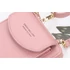 Kép 7/9 - Kisméretű női crossbody táska, Rózsaszín divatos kiegészítőként