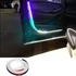 Kép 1/10 - Tuning LED szalag autó ajtóra, piros-fehér dekorációs világítás