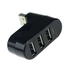 Kép 4/6 - 3 Portos USB 2.0 HUB forgatható fejjel, Fehér színű, többeszközös csatlakoztatáshoz