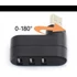 Kép 5/6 - 3 Portos USB 2.0 HUB forgatható fejjel, Fehér színű, többeszközös csatlakoztatáshoz