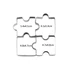 Kép 1/6 - Puzzle alakú süteménykiszúró forma készlet (4 darab) sütéshez