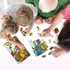 Kép 4/7 - Dinós puzzle tojásban piros - Kreatív építőjáték gyerekeknek