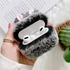 Kép 1/6 - Szürke Plüss AirPods Tok AirPods 1/2 Kompatibilis Védelemhez