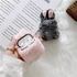 Kép 1/6 - Szürke Plüss AirPods Tok AirPods 1/2 Kompatibilis Védelemhez
