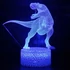 Kép 1/4 - 3D Dinoszaurusz LED Éjjeli Lámpa - T-Rex Gyerekszobába