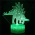 Kép 2/4 - 3D Dinoszaurusz LED Éjjeli Lámpa - T-Rex Gyerekszobába
