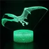 Kép 3/4 - 3D Dinoszaurusz LED Éjjeli Lámpa - T-Rex Gyerekszobába