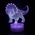 Kép 4/4 - 3D Dinoszaurusz LED Éjjeli Lámpa - T-Rex Gyerekszobába