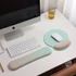 Kép 6/7 - Csuklótámasz és ergonomikus egérpad szett, bordó színben, kényelmes irodai használathoz