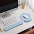 Kép 3/7 - Csuklótámasz és ergonomikus egérpad szett, bordó színben, kényelmes irodai használathoz