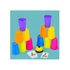 Kép 4/5 - Montessori Toys Stack Cup fejlesztő játék kártyával gyerekeknek