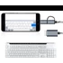 Kép 1/5 - 2 az 1-ben USB átalakító kábel többeszközös csatlakoztatáshoz