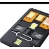 Kép 2/4 - 5 az 1-ben mini SIM kártya átalakító adapter készlet micro SD-kártyaolvasóval, többfunkciós telefon tartozék