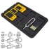 Kép 3/4 - 5 az 1-ben mini SIM kártya átalakító adapter készlet micro SD-kártyaolvasóval, többfunkciós telefon tartozék