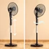 Kép 1/4 - InnovaGoods - Nagy teljesítményű fekete álló ventilátor, 45 W otthoni és irodai használatra