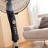 Kép 3/4 - InnovaGoods - Nagy teljesítményű fekete álló ventilátor, 45 W otthoni és irodai használatra