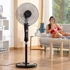 Kép 4/4 - InnovaGoods - Nagy teljesítményű fekete álló ventilátor, 45 W otthoni és irodai használatra