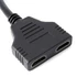 Kép 6/7 - DUAL HDMI kábel HDMI elosztó - Többkijelzős megjelenítéshez