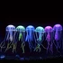 Kép 5/10 - Fluoreszkáló világító szilikon medúza akvárium dekoráció Kék színben