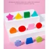 Kép 9/10 - Montessori oktató fa készségfejlesztő játék Kék színben gyerekeknek