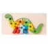 Kép 10/10 - 3D-s Montessori fa puzzle játék gyerekeknek - Dínó 1 témájú fejlesztő játék