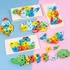 Kép 4/10 - 3D-s Montessori fa puzzle játék gyerekeknek - Dínó 1 témájú fejlesztő játék
