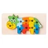 Kép 9/10 - 3D-s Montessori fa puzzle játék gyerekeknek - Dínó 1 témájú fejlesztő játék
