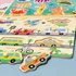 Kép 2/10 - Montessori fejlesztő fa puzzle játék Járművek gyerekeknek 1