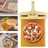 Kép 5/8 - Csúsztató pizzalapát, tészta áthelyező lapát, rozsdamentes acél sütőeszköz pizzakészítéshez