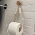 Kép 4/10 - Kenderkötél WC Papír Tartó - Természetes Anyagból Készült Fürdőszobai Kiegészítő