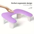 Kép 9/9 - Ergonomikus körömdíszítő párna - Kényelmes kéz- és lábtámasz manikűrhöz, könnyen tisztítható szagmentes felülettel, ideális otthoni szalon használatra