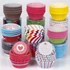 Kép 6/7 - 100 db-os Olajálló Élelmiszerbiztonságos Cupcake és Muffin Papír Sütőformák Vegyes Mintákkal Konyhai Használatra