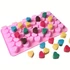 Kép 3/8 - 55 lyukú 3D mini szív szilikon jégkocka és csokoládé fondant forma, tészta zselé keksz sütő és torta díszítő eszközök
