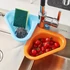 Kép 2/6 - Hattyú Alakú Háromszög Konyhai Mosogató Szűrőkosár - 2/4 db Tartós Műanyag Csap Tároló Edényekhez és Eszközökhöz