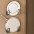 Kép 3/10 - 2db Falra Szerelhető Konyhai Akasztó - Rozsdamentes Acélból Készült Tartós Kiegészítő