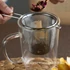 Kép 2/7 - Rozsdamentes acél tea szűrő - tartós és könnyen tisztítható teafű áztatáshoz
