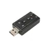 Kép 3/10 - USB 7.1 Hangkártya Mikrofon és Fejhallgató Csatlakozóval Számítógépes Audióhoz