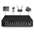 Kép 3/4 - Esperanza 8 portos PoE Ethernet kapcsoló + 2 Uplink port, 10/100 sebességgel, Spotter funkcióval - ENS106