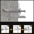 Kép 2/2 - Rozsdamentes acél pop szegecs, M6 (10 db, 6x40mm)