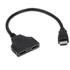 Kép 1/7 - DUAL HDMI kábel HDMI elosztó - Ugyanaz a kép több kijelzőn
