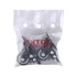 Kép 2/2 - EXTOL PREMIUM készülékgörgő 2 db, önbeálló, rögzítőfékkel, fekete PVC, golyóscsapággyal, 40mm, max. teherbírás: 30 kg/db