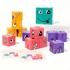 Kép 5/7 - 1 készlet Fa Gyerekek Arc kirakó Puzzle Építőkocka