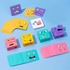 Kép 7/7 - 1 készlet Fa Gyerekek Arc kirakó Puzzle Építőkocka