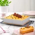 Kép 9/10 - Négyszögletes Rozsdamentes Acél Állítható Tortaforma